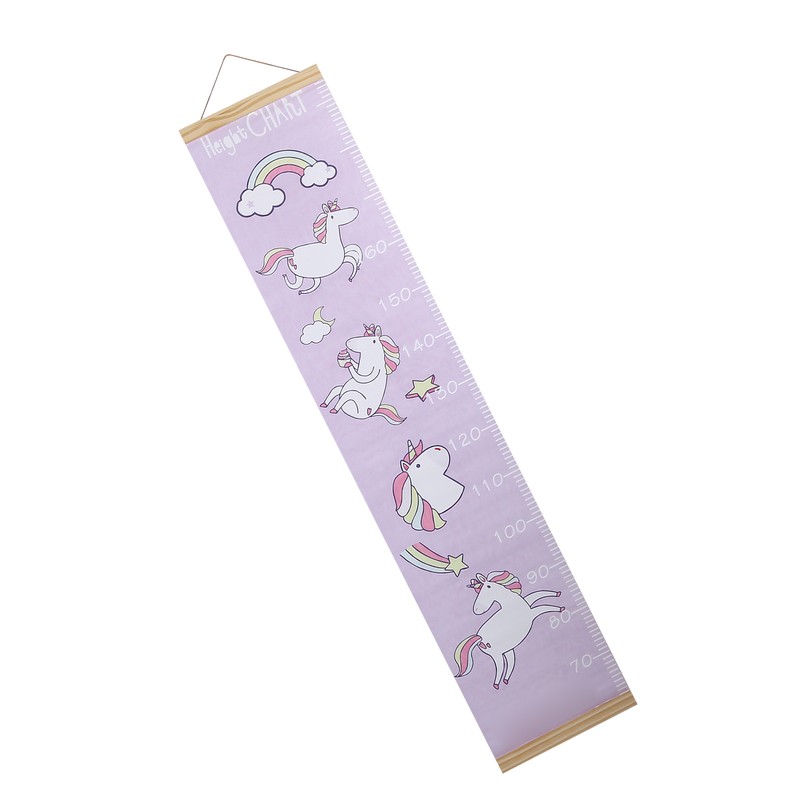 Kid's Growth Chart Removable Hanging Wall Decor Height Measuring Ruler