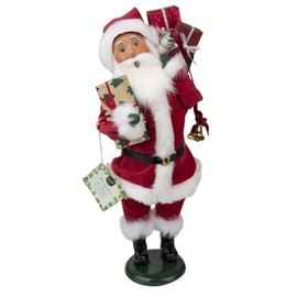 Byers' Choice Message Santa ZBC79 from The Santa Collection Collection