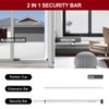 AceMining AceMining Sliding Door Security Bar,Heavy Duty Sliding Patio Door Lock Bar, 20-50inch Adjustable Multi-use Window Security Bars, Sliding Door Stopper,White,1Pack