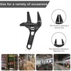 Wide Jaw Adjustable Spanner, Alloy Material 6-68mm Opening Adjustable Wrench,