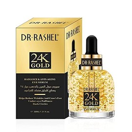 Dr Rashel 24K Gold Radiance Collagen & Anti - Aging Eye Serum, Helps To Reduce Wrinkle, Under eye Puffiness & Dark Circles, Size 1.01 Fl Oz (Pack Of 1)