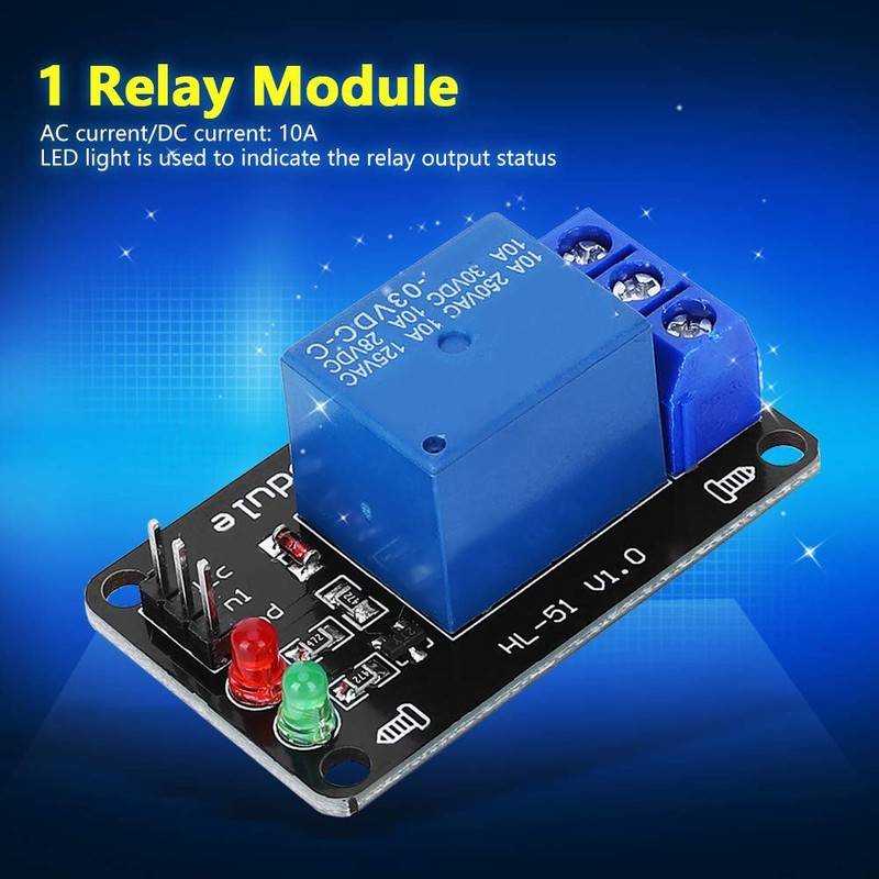 Shanrya Relay Module, Safety Green Indicator, 3.3V, Manual, Normally Open,