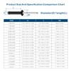 Wensilon (350Pcs) 1/8"x1/4" Black Aluminum blind pro Rivets,Aluminum Grip and