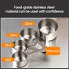 Stainless Steel Measuring Cup Square Handle Measuring Spoon With Scale
