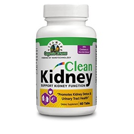 Organic Farm Vitamins 100% Natural Kidney Cleanse to Support Kidney Function, Dietary Supplement Pills for Kidney Flushing, Strengthens The Kidneys, 60 Tablets