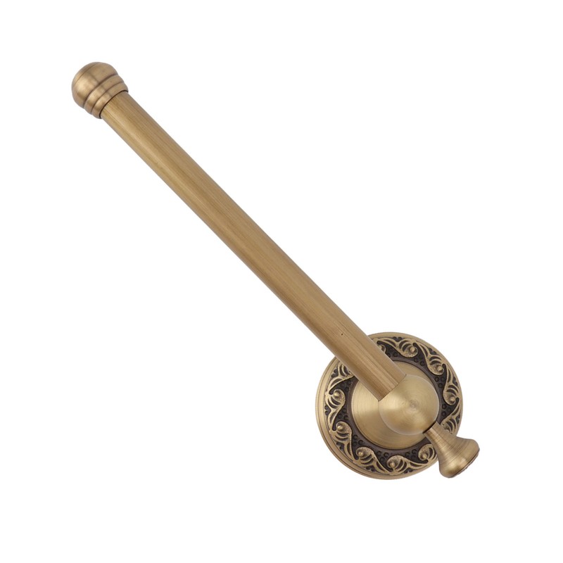 Brass Toilet Paper Holder Antique Vintage Wall Mount Tissue Roll
