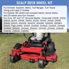 DICMIC 6Pcs Lawn Mower Anti Scalp Deck Wheel Kit Compatible