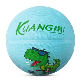 Kuangmi Dinosaurios Balón de balonces, Talla 5 (27.5 Pulgadas), Juego Deportivo para Interiores y Exteriores, Playa y Piscina para niñas y niños