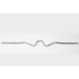 YORK Chrome Super Curl Bar With Fixed Inner Collars