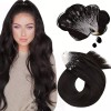 Moresoo Extensiones Cabello Natural Natural Color #2 Casta 14in 50gr