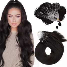 Moresoo Extensiones Cabello Natural Natural Color #2 Casta 14in 50gr