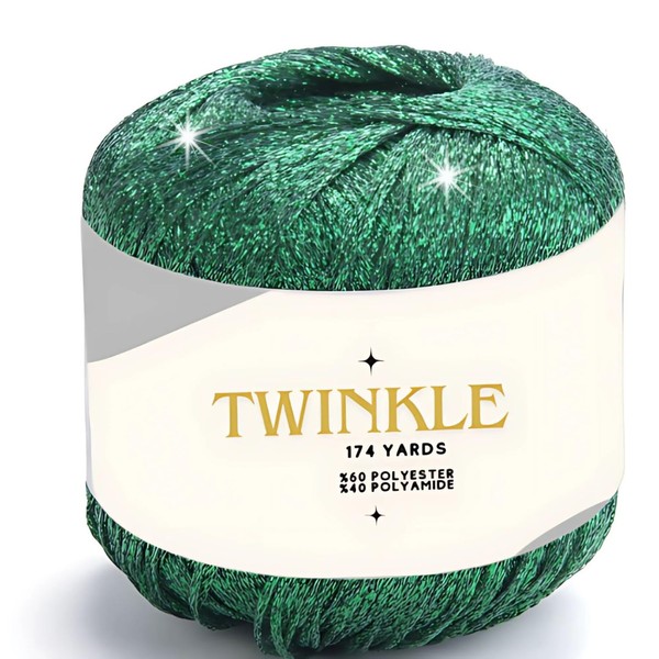 Twinkle Metallic Glitter Yarn Sparkle Fine 1 Light Fingering Weight