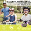 dellyy Children's Cycling Glasses Sports Glasses (Purple Yellow)