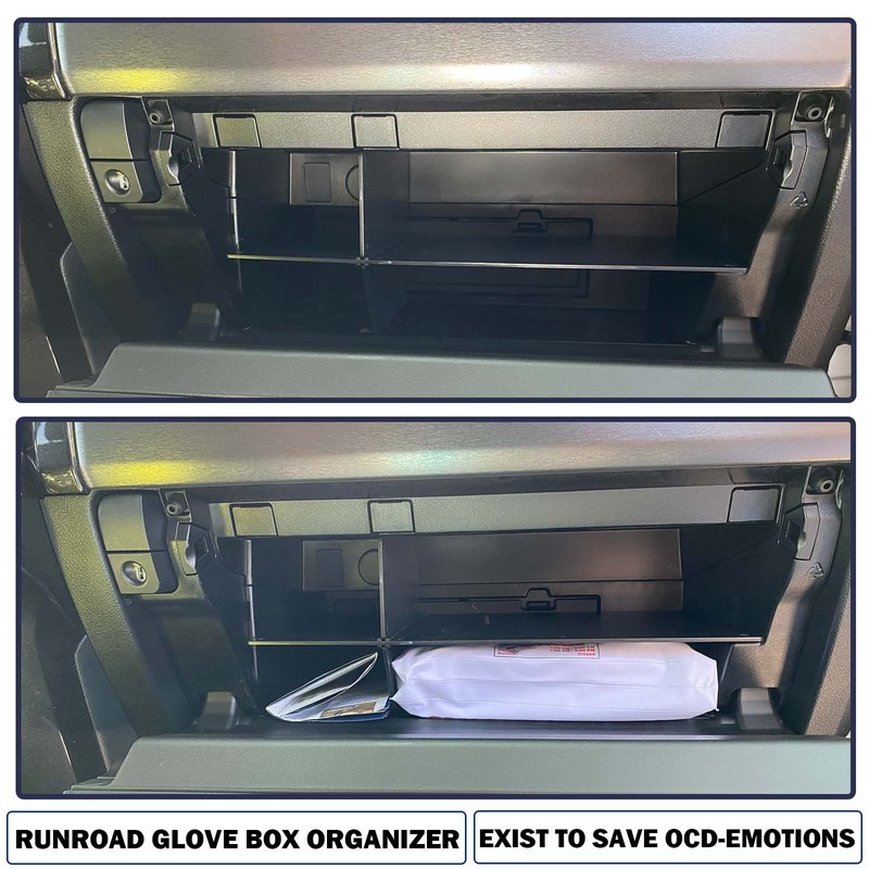 RUNROAD Glove Box Organizer Dividers Compatible with Toyota 4Runner 2010