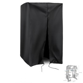 Squat Rack Cover, Waterproof Outdoor Gym Equipment Covers with Zipper for Squat Rack/Weight Lifting Rack/Home Gym Workout Equipment (87"W x 65"D x 87"H)