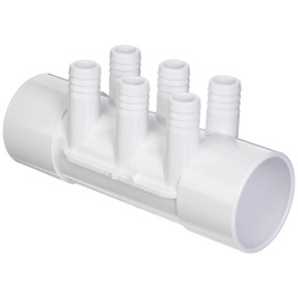Waterway Plastics 806105121233 Barb Manifold 2" x 2"SW x 6-3/4"