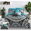 Chic Home Black Reversible Bed in a Bag Comforter Set,