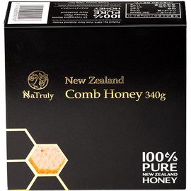 NaTruly Com Honey 12.0 oz (340 g), New Zealand Honey, Honeycomb, 100% Pure New Zealand Honey