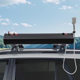 Gdrasuya10 8 Gallon Pressurized Water Tank for Camping Shower Portable Outdoor Roof Rack Water Tank Lightweight with Storage Bag 5.58ft Water Hose Shower Head