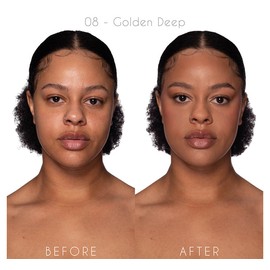 MRS GLAM GLORIOUS SKIN POWDER FOUNDATION - 08 GOLDEN DEEP, BPERFECT