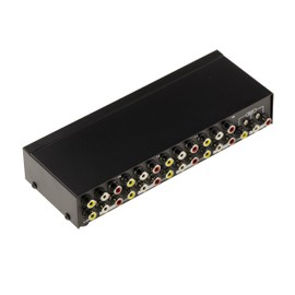 KALEA-INFORMATIQUE RCA Video Audio Splitter Box Switch Type to 1 Input to 8 Outputs or 8 Inputs to 1 Output