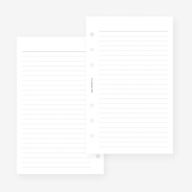 Franklin Covey Compact Lined Notes Planner Insert Agenda Refill for FC Compact 6 Hole Ringed Binders 4.25 x 6.75