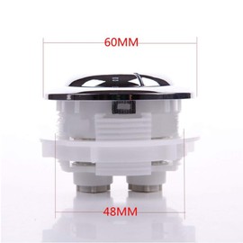 2 Pieces 48mm Standard Toilet Buttons, Dual Flush Water Tank Push Buttons, Cistern Replacement Repair Part, High Pressure Pumping Accessories for Toilet Closestool Accessories, Silver