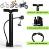 Bomba de Aire Bicicleta 3 en 1 Foot Pump, 130PSI