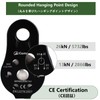 JEELAD 26kN Climbing Pulley Aluminum Alloy Rescue Pulley Single Sheave