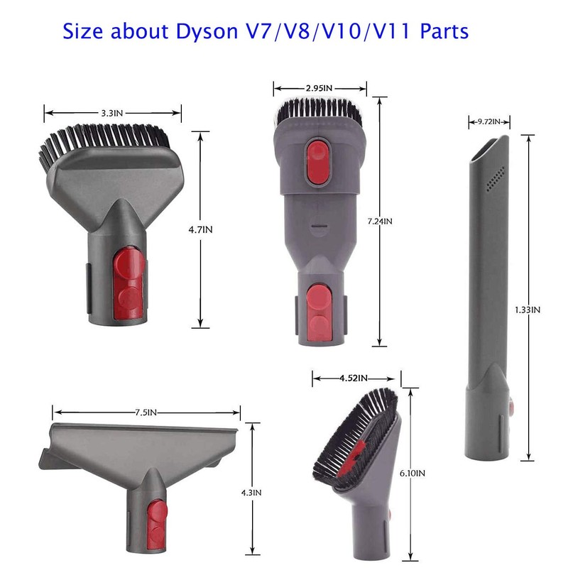 I clean 6pcs Replacement for Dyson V10 Attachments, Compatible with