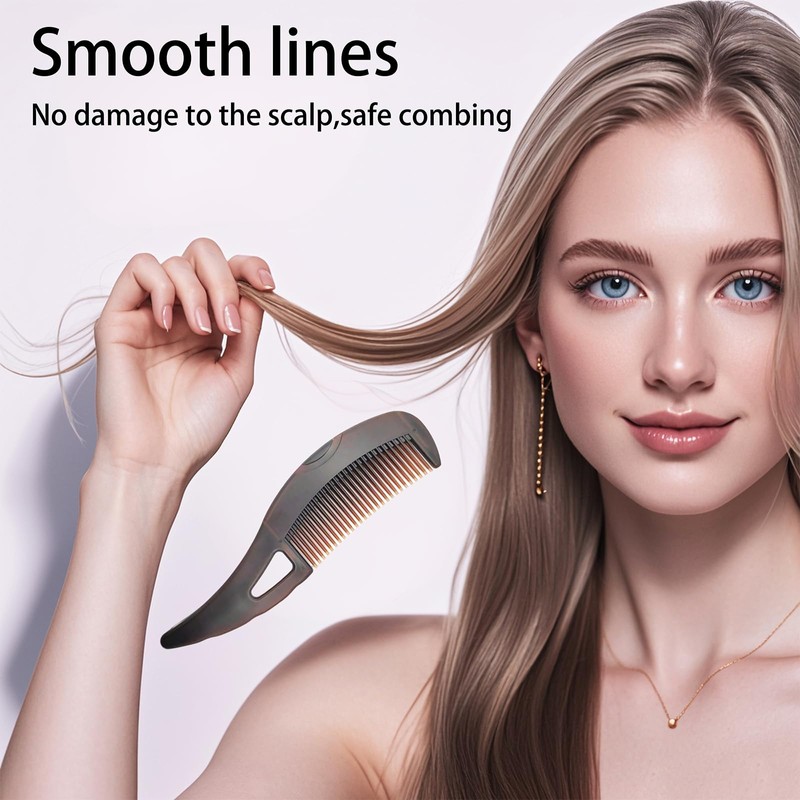 Comb for Dandruff Removal，Self-cleaning Scalp Care Massage Energy Plastic Wide