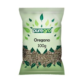 Puregro Oregano 100g | Premium Dried Oregano Leaves | Aromatic & Flavourful | Ideal for Italian, Mediterranean & Mexican Dishes | Perfect for Pizza, Pasta, Salads & Sauces | Weight 100g | Pack of 1