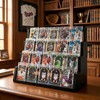WQLLWFC 4 Tier Wooden Card Display Stand