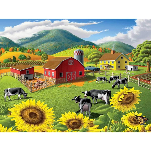 Walt Curlee - Sunflowers Puzzle - 550 Pieces