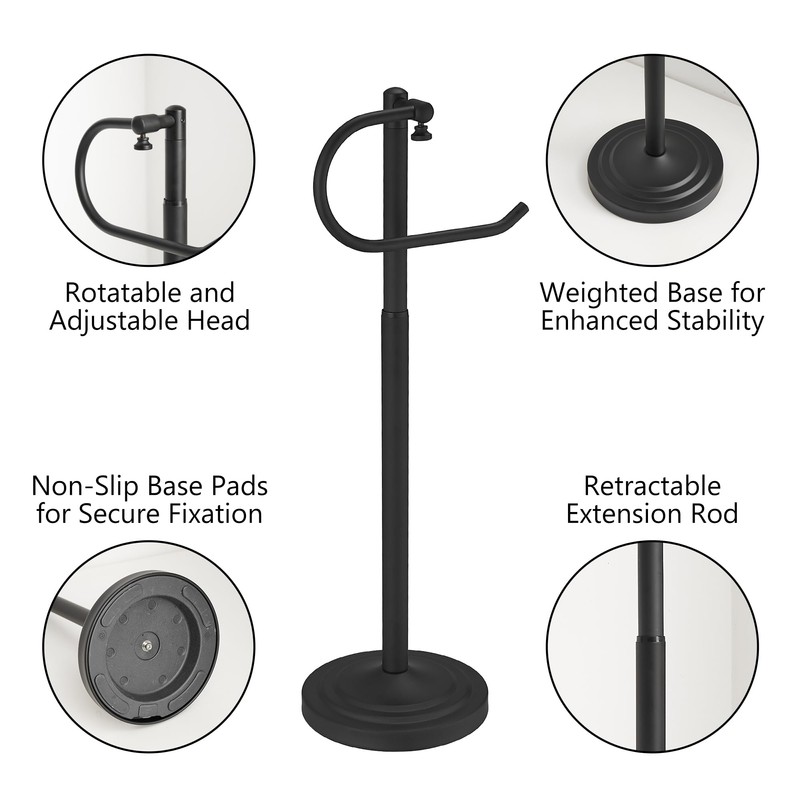 RFOUO Hand Towel Holder Stand,Standing Towel Racks for Bathroom,Hand Towel