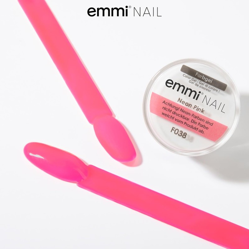 Emmi-Nail Nail Colour Gel Neon Pink 5 ml