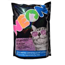 Neon Purple Clumping Crystal Cat Litter, 4 lb Bag