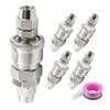 TKY Air Coupler for Urethane Hose Attachment, Air Socket, Male
