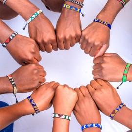 I Love Nebraska Beaded Bracelet – Handcrafted & Adjustable