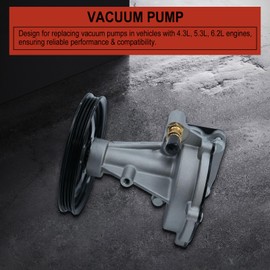 Torquizo Vacuum Pump Compatible with 2014-2020 Chevy Silverado GMC Sierra 1500 Tahoe Yukon Denali 1500, 4.3L 5.3L 6.2L Engine- Replaces# 12662552 12669488 12696313 12654013 12659655 12660004