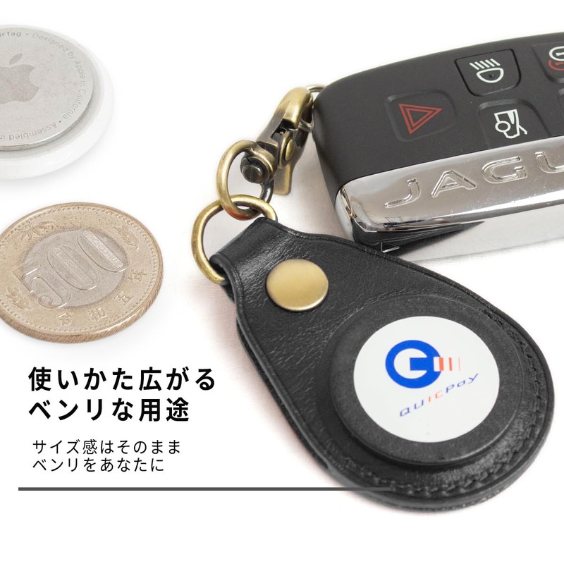 Dom Teporna AirTag Compatible Case, Italian Leather, Genuine Leather, Full