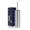 DOWRY Stainless Steel Freestanding Toilet Bowl Brush and Holder with