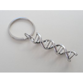 JewelryEveryday DNA Molecule Double Helix Keychain, Science Keychain