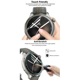 5Pcs Hydrogel Film Screen Protector for Garmin Instinct E 40mm Smartwatch Soft HD Clear TPU Film Touch Sensitive, Self-Healing, Anti-Scratch, Ultra-Thin, Easy Installation