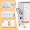 Petsfit Litter Box Enclosure, Odor-Free Design, Storage Cabinet, Easy-Clean, and