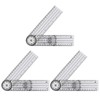 3PCS Clear Goniometers, Plastic Protractor Angle Finder, Angle Ruler with
