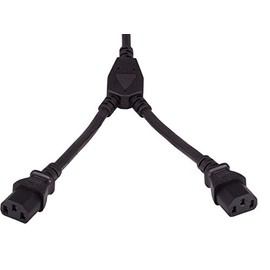 Cable Leader 6 ft / (72 inch) Power Extension Cord Splitter Cable 16 AWG IEC320 C14 to IEC320 C13 x 2