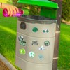 Environmental Protection Stickers, 100PCS Earth Day Stickers for Water Bottles,