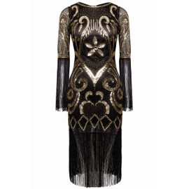 BABEYOND 1920s Dresses for Women - Great Gatsby Dress Set for Women with Dress Accessories Set