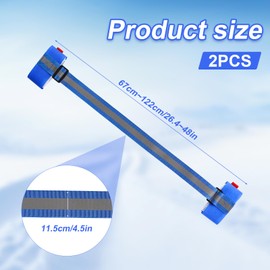 2 Pcs Ski Carrier Strap, Ski Sling Straps for Carrying Ski Pole Wrap Straps Ski Design Adjustable Shoulder for Bags Ski Mate Ski Gear Holder for Ski Boards Boot Poles Winter Sports Accessories